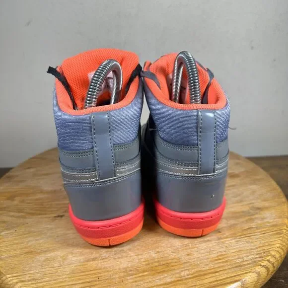 Nike Force Sky‎ High Top Hidden Wedge Women's Size 8 Gray Pink Shoes 629746-008